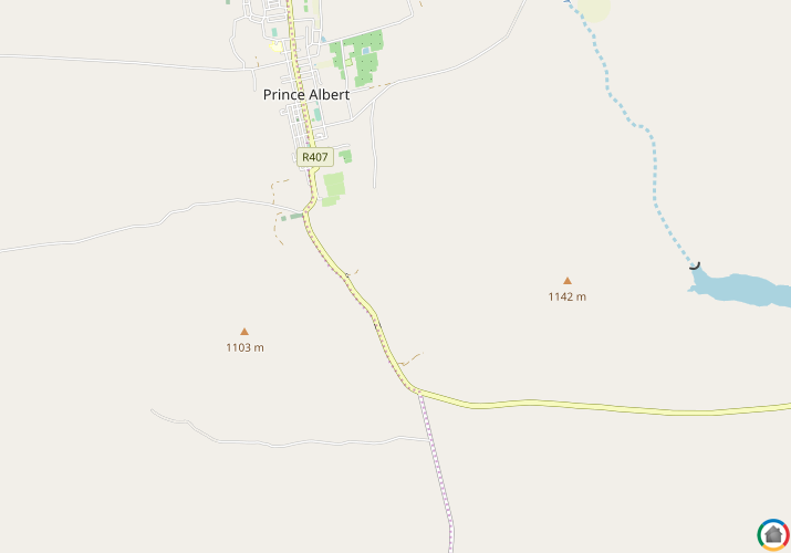 Map location of Prince Albert